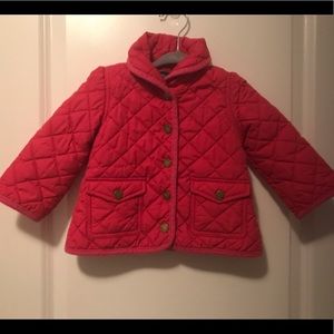 Ralph Lauren toddler barn jacket, pink, 18 months